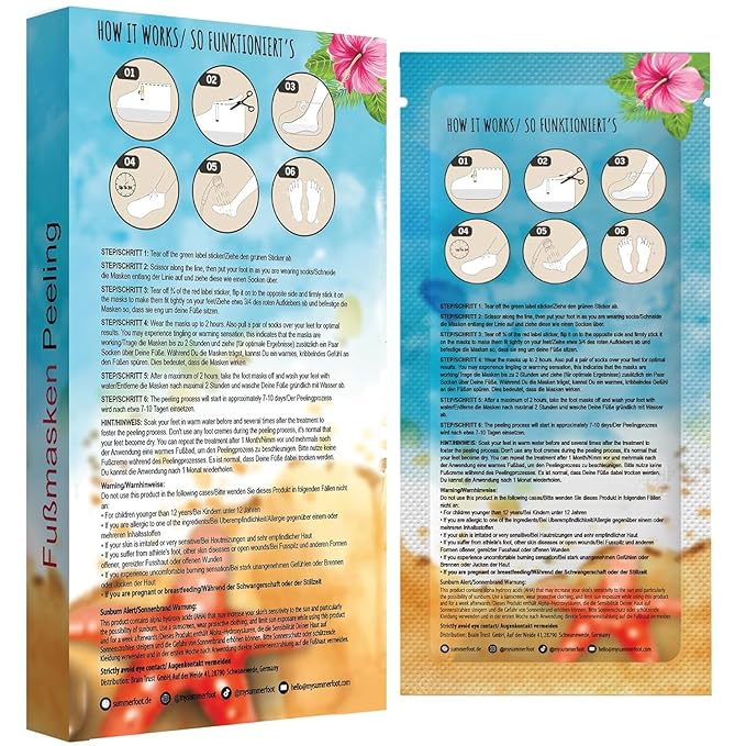 Peeling Mask That Removes Dead Skin - Dermatologically Tested Callus Remover for Dry Cracked Feet - Exfoliating Foot Peel Mask for Baby Soft Feet - Cucumber & Urea Extracts