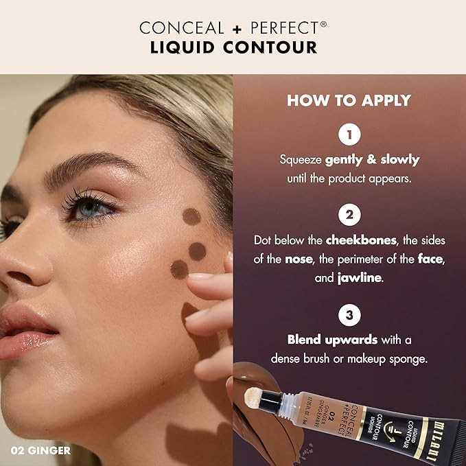 Milani Conceal + Perfect Facelift Collection Kit 2: Ginger Contour, Stardust Highlighter, Melon Undereye Brightener