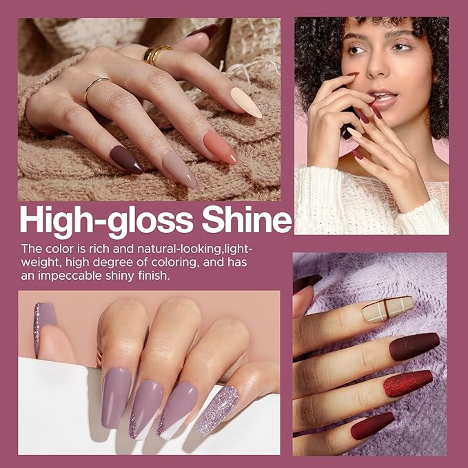 AZUREBEAUTY Dip Powder Nail Kit Starter 20 Colors Nude Brown Glitter Purple Blue Dipping Powder Liquid Set with Top/Base Coat Activator for French Nail Art Manicure DIY Salon Gifts for Women