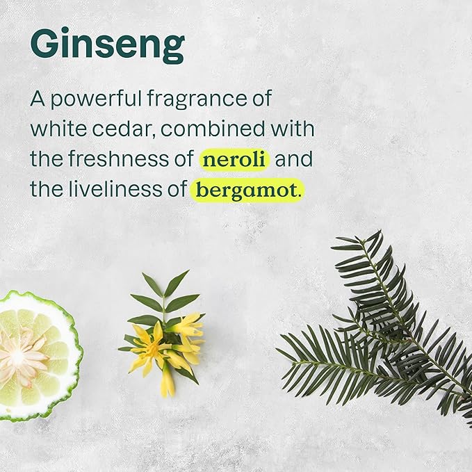 ATTITUDE 2-in-1 Body Wash and Hair Shampoo, EWG Verified Shower Gel, Dermatologically Tested, Made with Naturally Derived Ingredients, Vegan Personal Care, Ginseng and Grapeseed Oil, 16 Fl Oz