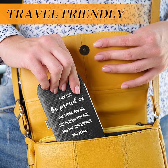 12 Sets 8 in 1 Nail Clippers Manicure and Pedicure Kit May You Be Proud of The Work You Do Toenail Fingernail Clipper Stainless Steel Travel Manicure Case Gift for Father Men Women Coworkers Team