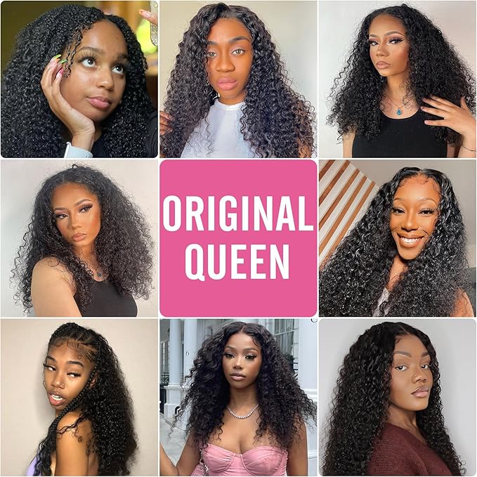 Curly Clip in Hair Extensions 3C 4A Kinky Curly Real Human Hair for Women OQ Curly Hair Natural Color 100% Brazilian Virgin Human Hair Extensions 7Pcs 120g/Set 22Inch