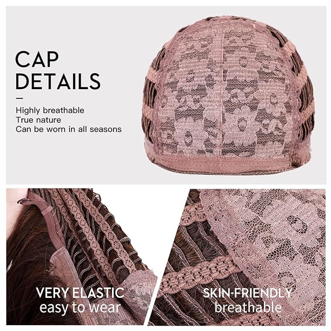 BERON Rose Ombre Blue Wigs Long Wavy Wig for Women Girls Hot Pink Blue Heat Resistant Synthetic Hair Wigs for Cosplay Party Daily or Use