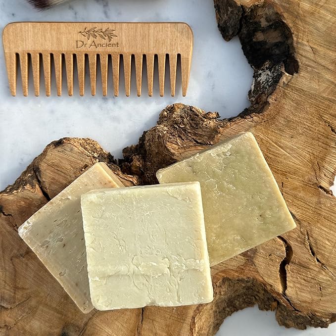 Stinging Nettle Soap + Pine Tar Soap Organic Natural Vegan Traditional Handmade Antique - Absolutely No Chemicals!