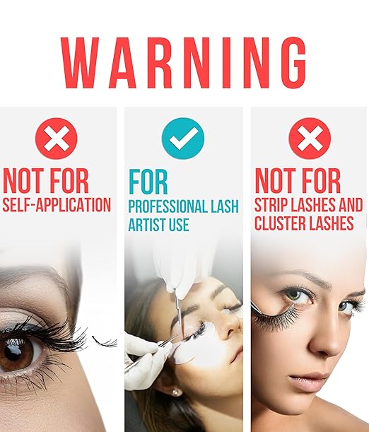 Extra Strong Eyelash Extension Glue Stacy Lash (0.34 fl.oz / 10 ml) / 0.5-1 Sec Dry/Retention – 8 Weeks/Black Adhesive/Professional Supplies