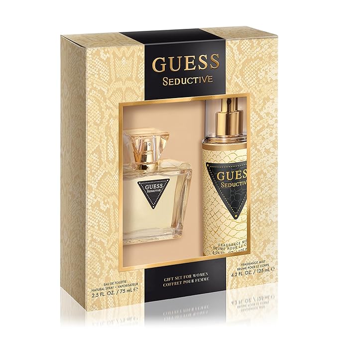 GUESS Seductive Women/Femme Eau de Toilette 2 Piece Gift Set - Perfume Spray 2.5 Fl. Oz. & Fragrance Mist 4.2 Fl. Oz.