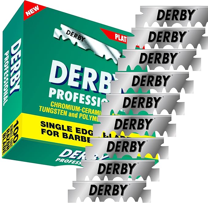 1000 Derby Professional Single Edge Razor Blades for straight razor