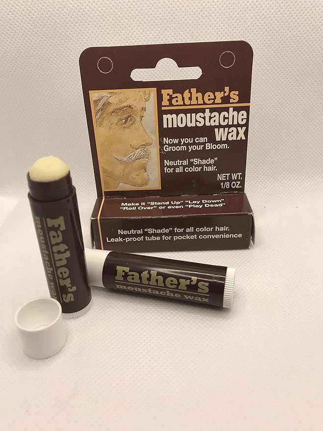 8 Pack Father's Moustache Wax Neutral. Neutral Shade for All Color Hair. Leak Proof Tube for Pocket Convenience (8). ON All Multi Packs at Checkout.