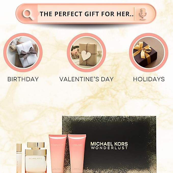 Michael Kors Wonderlust Perfume for Women 4 Piece Gift Set