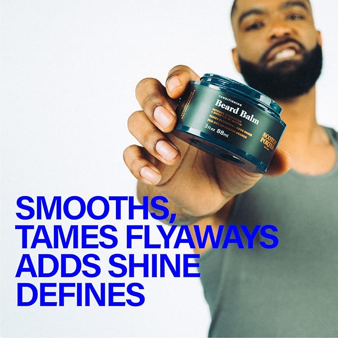 Scotch Porter Beard Balm & Oil Kit – Helps Hydrate, Smooth, Shape & Soften Coarse, Dry Facial Hair for a Fuller, Healthier-Looking Beard – Original Scent, 2 Pack