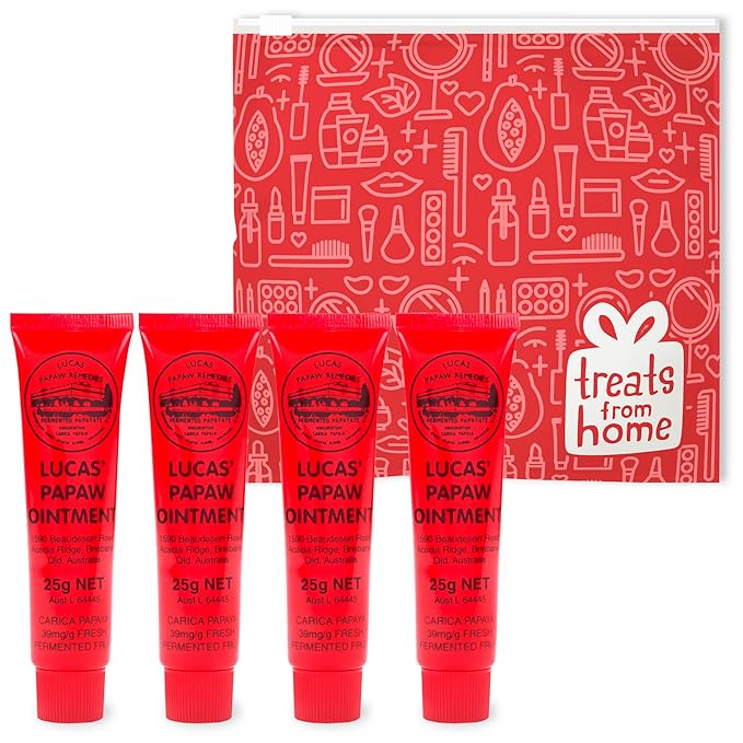 Lucas Pawpaw Lip Ointment & Cream Bundle - Gift Pack for All Skin Types, 6 Balms