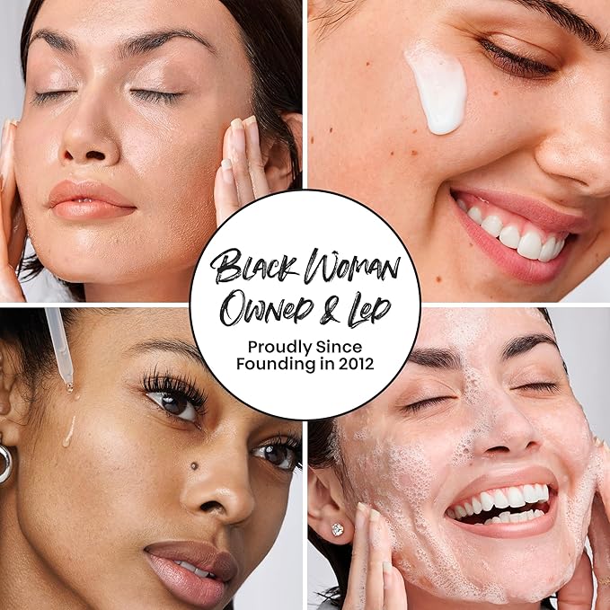 The Lip Bar Gentle Skincare Kit, with Hyaluronic Acid and Mushroom Extracts, to Nourish and Hydrate, Effective for all Skin Types, 4 Piece Set