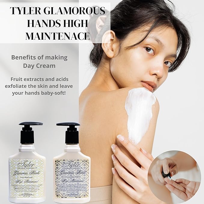 Worldwide Nutrition Bundle: Tyler High Maintenance Glamorous Hand Wash and Hand Lotion Gift Set - 2 Pack, 8 Oz Hand Cream Pump Bottles for Skin Care and Multi-Purpose Key Chain