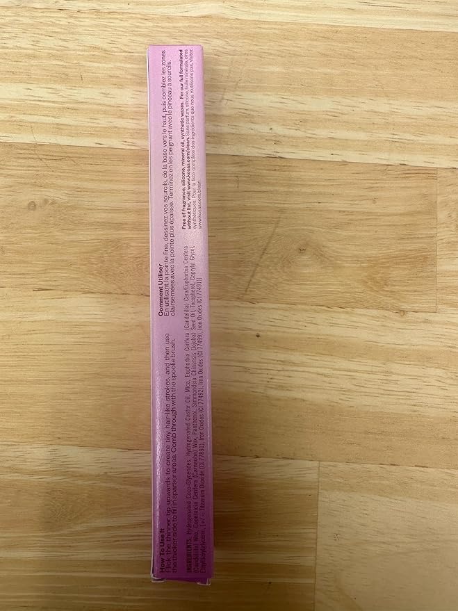 Kosas Brow Pop - Longwear Eyebrow Makeup, Dual-Sided Defining Pencil with Castor Oil for Soft, Natural Look of Real Hair - Medium Chocolate Brown