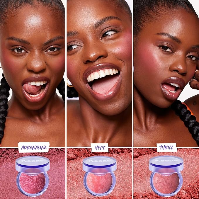 Kosas Blush is Life –Talc-Free Dimensional Blush Baked with Squalane & Hyaluronic Acid – Long Wear, Safe for Sensitive Skin- Thrill