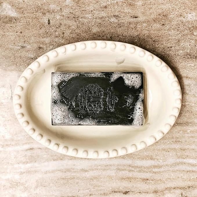 BARR-CO. Reserve Triple-Milled Bar Soap, Earthy Tobacco Scent with Woody Notes, Shea Moisturizing Soap, All-Natural Soap for Women & Men, 6 oz