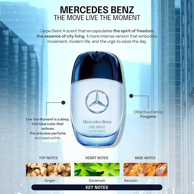 Mercedes-Benz The Move Eau De Toilette Spray for Men, 6.7 Ounce
