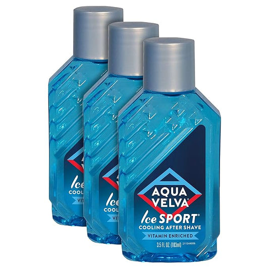 Aqua Velva Ice Sport Cooling After Shave 3.50 Ounce (Value Pack of 3)