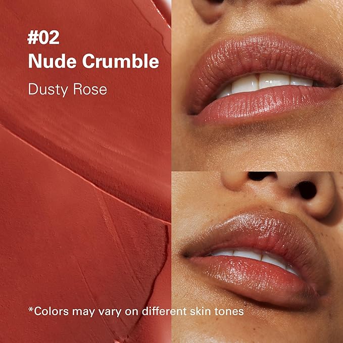 Melixir Vegan Lip and Hand Care Set – Vegan Lip Butter #02 Nude Crumble & Vegan Hand Cream, Hydrating Tinted Lip Balm for Chapped Lips, Travel-Size Hand Lotion for Dry Hands, Gift for Women and Men