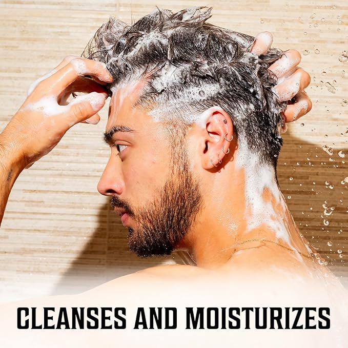 Viking Revolution Palo Santo Mens Shampoo and Conditioner Set with Biotin and Jojoba Oil - Natural Hair Shampoo and Hair Conditioner for Men with Vitamin B5 - Shampoo and Conditioner Set Men (17Oz)