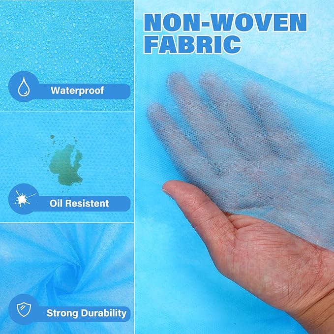 Disposable Bed Sheets, 100Pcs Massage Table Sheets, Non Woven Fabric SPA Bed Cover for Massage Beauty Tattoos, 31.5" x 71" (Blue)