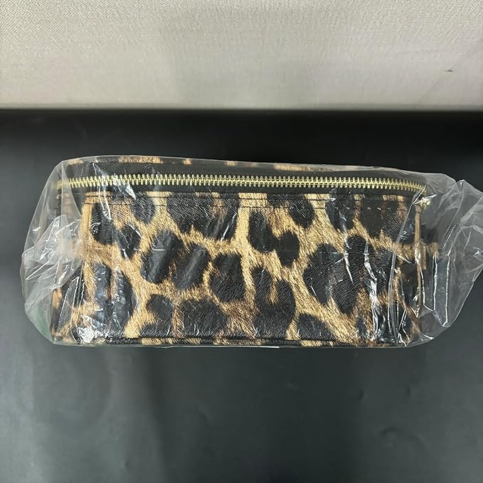 Makeup Bag with Magnetic Detachable Lighted Mirror, Travel Makeup Bag with Mirror 360° Angle, PU Leather Makeup Organizer Bag with Mirror and Lights, Portable Cosmetic Case Accessories Train Case Gift