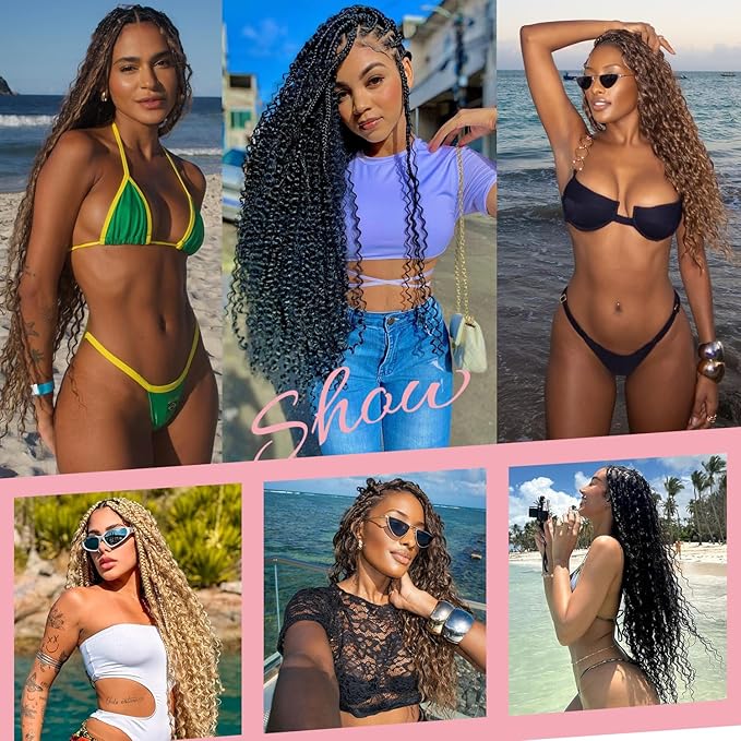 Urbeauty Bulk Human Hair for Braiding, Deep Curly Human Hair for Boho Braids 100g/2bundle 20 Inch No Weft, Human Braiding Hair for Boho Braids/Bohemian Knotless Braids/Micro Braiding Hair/Goddess