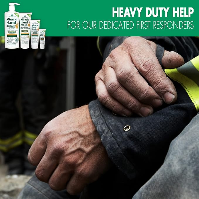 Miracle of Aloe Miracle Hand Repair Cream 1 oz Healing Aloe Vera Lotion for Dry, Cracked Hands with 60% Ultra Aloe Gel - Moisturizes, Softens, and Repairs - Non-Greasy (3-Pack)