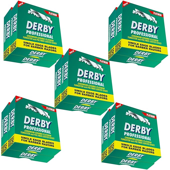 1000 Derby Professional Single Edge Razor Blades for straight razor