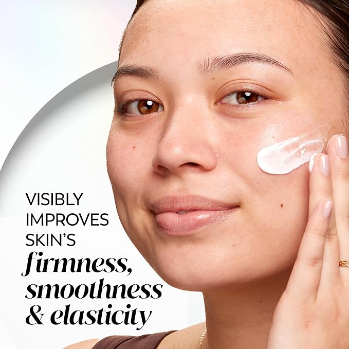 Olay Firm & Smooth Collagen Peptide Face Moisturizer, 2 oz Fragrance Free Firming Face Cream for Hydration and Skin Renewal, Recyclable Eco Jar Packaging