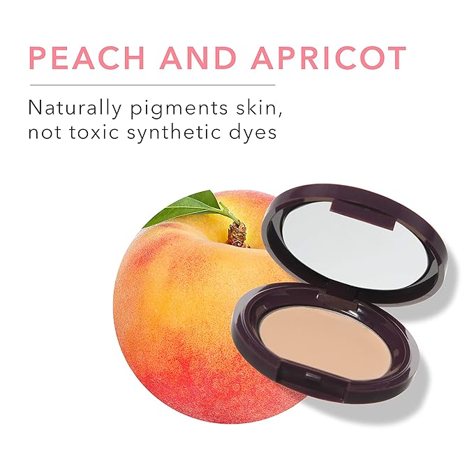 100% PURE Fruit Pigmented Long Last Compact Concealer, Creme, Full Coverage Concealer, Diminish Dark Circles (Light with Neutral Undertones) - 0.11oz