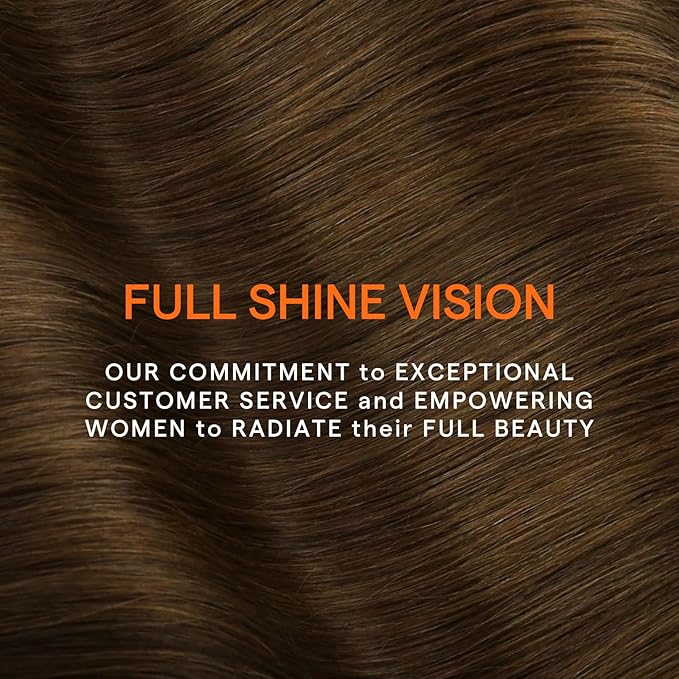 Full Shine Clip in Hair Extensions Brown Human Hair Extensions Clip ins Medium Brown Straight Brazilian Hair Extension for Thin Hair 20 Inch 7 Pcs 120 G