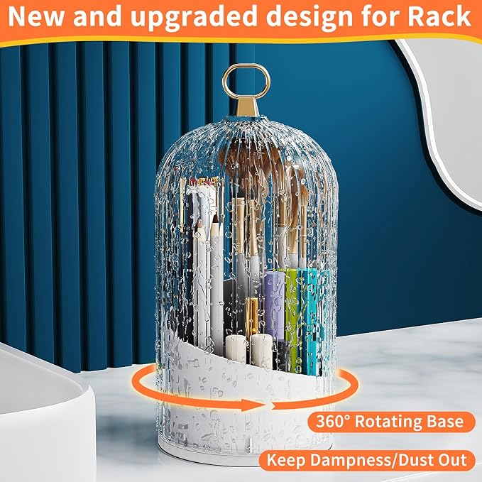 Makeup Organizer, Skincare Holder Bathroom Counter Organizer, Birthday Mothers Day Gifts for Mom Women Teen Girl, Storage Box Cosmetic Display Cases for Vanity, Dresser, Countertop (Clear)