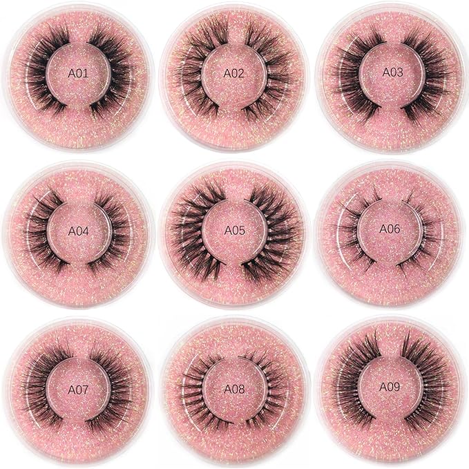 Wholesale Fales Eyelashes, Mink Lashes Thick 5D Volume Natural Fake Lashes Pack(50 Pairs)