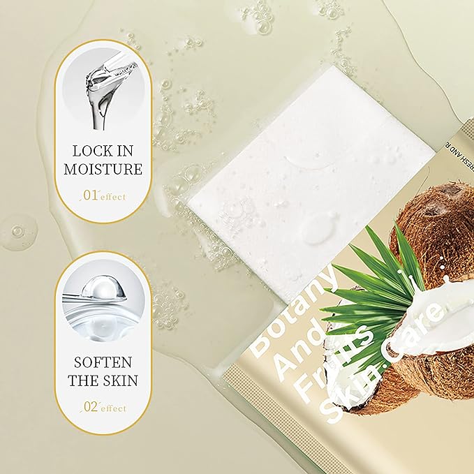 Collagen Sheet Face Masks Skincare Bulk Pack,Hydrating Spa Face Mask For Sensitive Skin,Anti Aging Facial Masks Sets For Women/Teen Girls(40 Combo Pack)