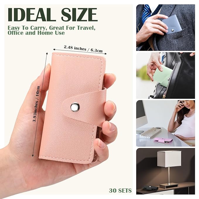 30 Set Manicure Kit Bulk Nail Clippers Kit 7 in 1 Mini Nail Clippers Stainless Steel Professional Nail Care Pedicure Kit with Travel Bag Grooming Kit for Valentine Women Men Home(Soft Color,Simple)