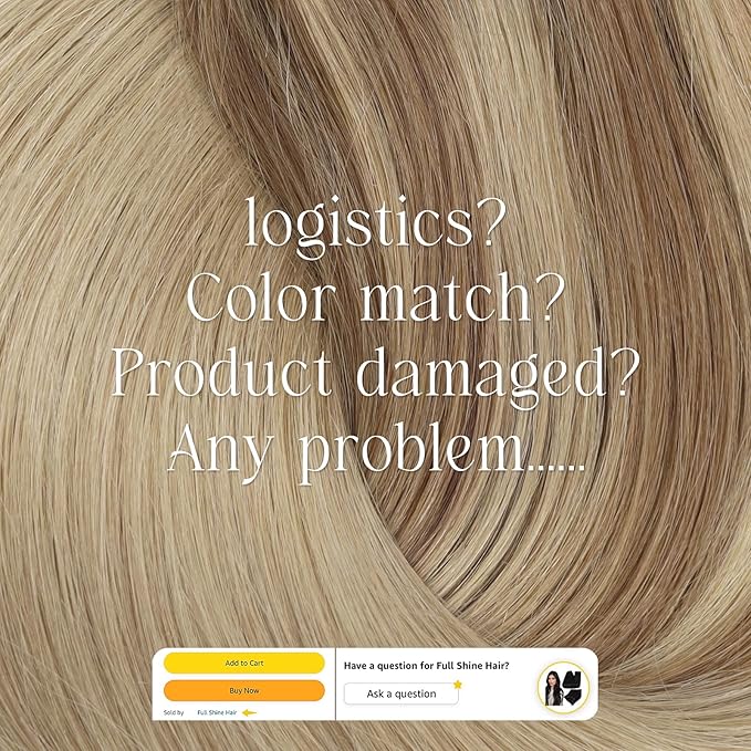 Full Shine Clip in Human Hair Extensions Balayage 16 Inch 7Pcs Seamless Clip in Hair Extensions Human Hair Straight Balayage Golden Blonde Mix Honey Blonde Straight Hair Clip ins 135 G