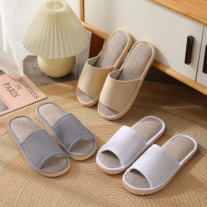 8 Pairs Disposable Slippers for Guests,House Slippers for Guests, Open Toe Indoor Slipper Comfortable Washable,Multi-Color Casual Spa Slipper for House,Hotel,Travel,Unisex Universal Size
