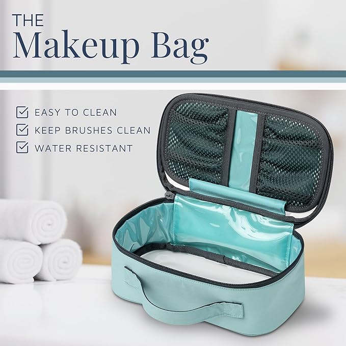 Toiletry Bag Kit Set: Hanging Travel Toiletry Bag + 311 TSA Cosmetic Liquid Bag + Ultralight Accessory Organizer Pouch