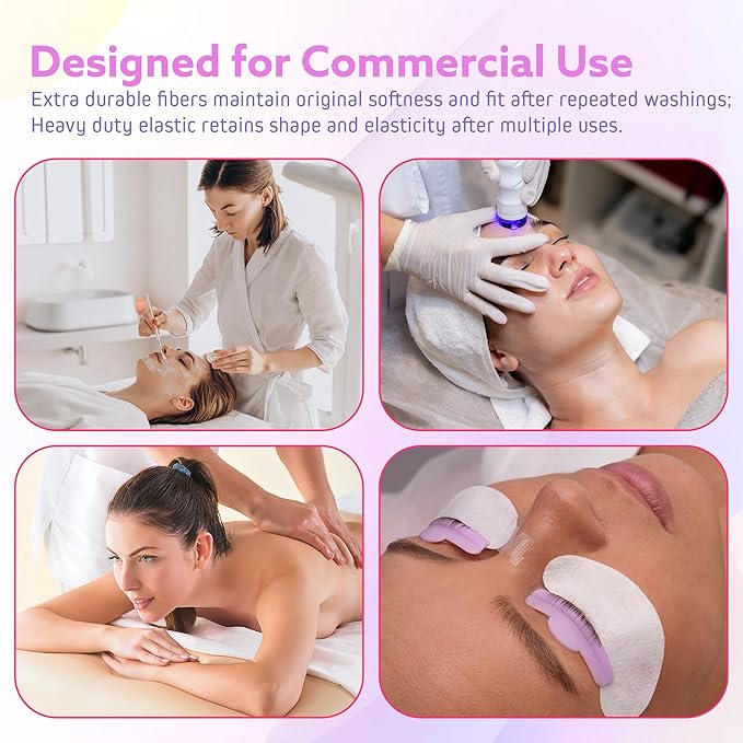 Massage Table Sheets Sets – 4 Set Bundle, 120GSM Double Brushed Microfiber, Premium Massage Sheets Sets, Spa Bed Sheets for Esthetician, Wrinkle & Oil Resistant, Lavender