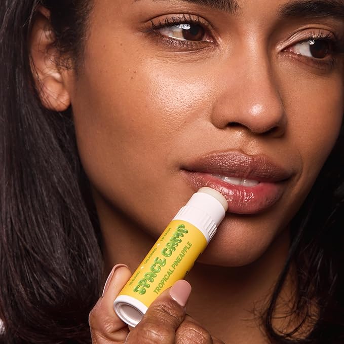 Space Camp Wellness Jumbo Lip Balm - Pool Club Pack Variety Flavored Balm (Tropical Pineapple, Sweet Vanilla, and Coconut Cream) - 3 Pack