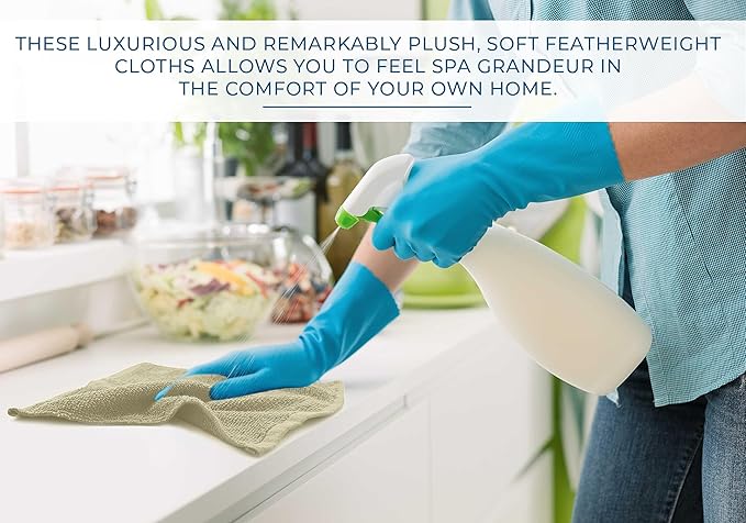 DAN RIVER 100% Cotton Washcloths 24 Pack Premium Quality Face and Body Cloth, Quick Dry Essential Towels for Bathroom, Hand, Kitchen & Cleaning, Baby Rugs | 12X12 in | 400 GSM | Beige