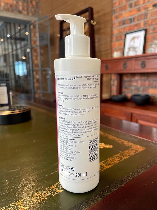 Magnesium Lotion, Pure Magnesium PCA, Shea Butter, Arnica Montana, Seed Oil, & Vitamin E, 8.5 Fl Oz (250 ml)