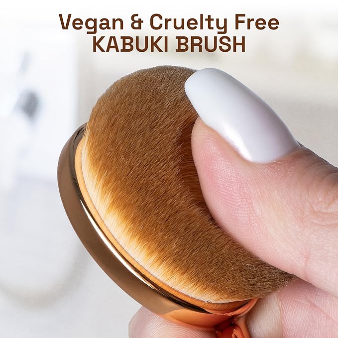 Self-Tan Back Applicator - Self Tanner Brush for Back - Body and Face Kabuki Brush Applicator for Fake Tan, Lotion, Makeup, and Sunscreen, Back Brush Applicator for Sunless Tanner and cream