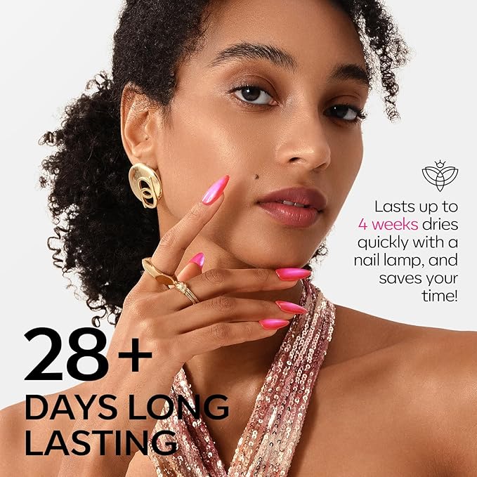 modelones Jelly Gel Nail Polish, 6 Colors Summer Gel Polish Rainbow Neon Red Blue Green Pink Purple Nail Art Design Translucent Soak Off Manicure Salon DIY Girls Women Gift