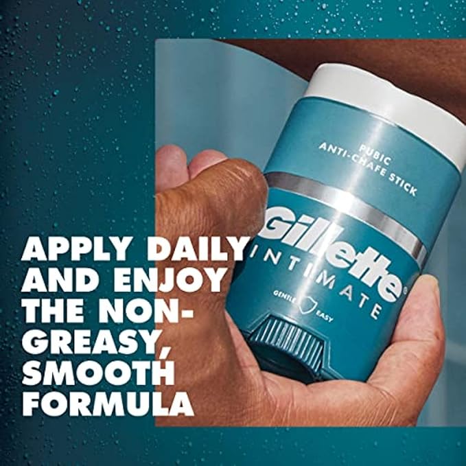 Gillette Intimate Men's Pubic Hair Trimmer, SkinFirst Pubic Hair Trimmer for Men, Waterproof, Cordless for Wet/Dry Use, Shaver for Men, Lifetime Sharp Blades, Includes Anti Chafe Stick, Gift Set