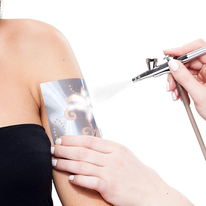 8-Ounce White Temporary Airbrush Tattoo Body Art Paint Alcohol Based