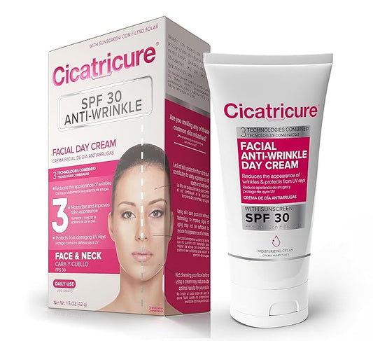 Cicatricure Advanced Face Cream for Fine Lines & Wrinkles, SPF 30, Anti Aging Facial Moisturizer, Daily Skin Care to Enhance Firmness & Elasticity, 1.5 Ounces