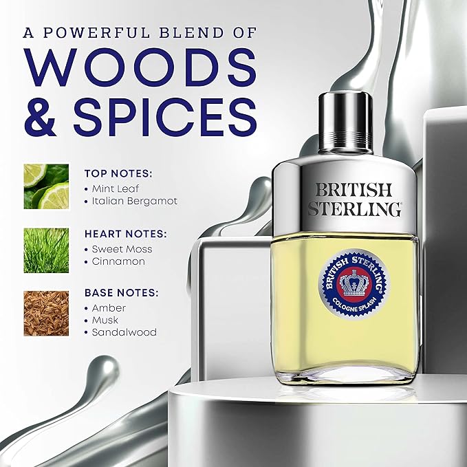 British Sterling By Dana For Men. Cologne Splash, 3.8-Ounces