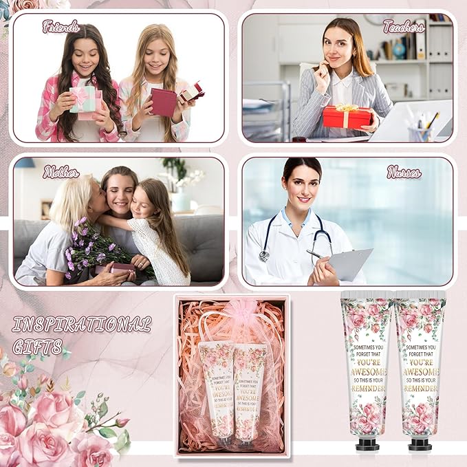 48 Sets Baby Shower Hand Cream Bulk Inspirational Gifts Baby Shower Favors Bridal Thank You Hand Cream for Guests Travel Size Lotion with Organza Bags